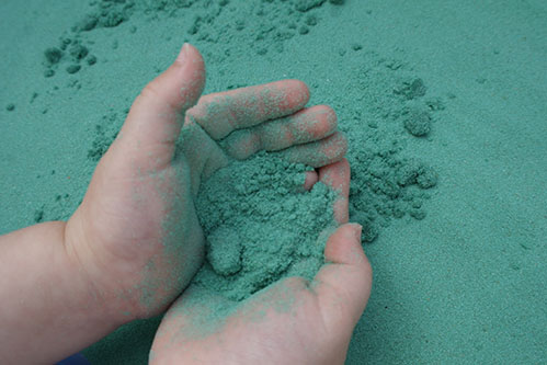 Safari Sand Green Coloured Sand for Children