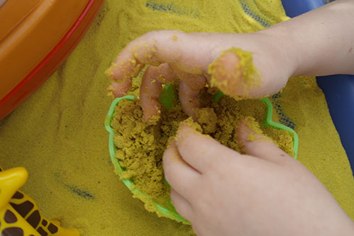 Safari Sand Yellow Coloured Sand for Children
